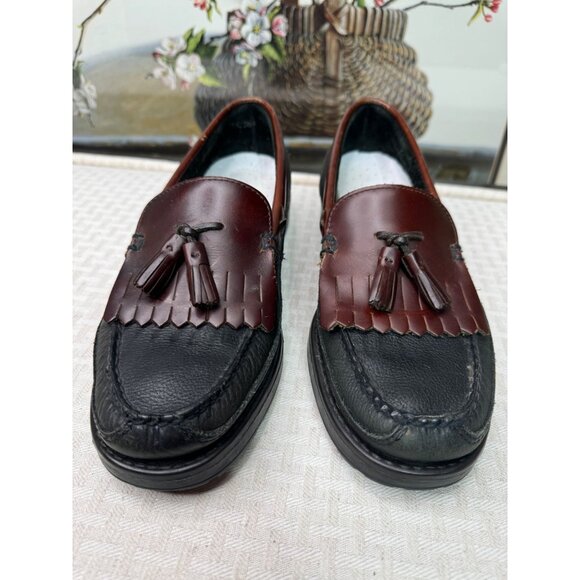 G.H. Bass & Co. Mens Leather Tassel Loafers Size 9M Black & Brown main image 4